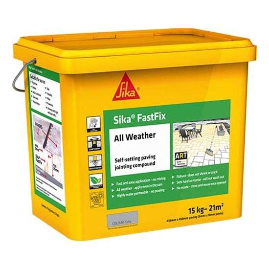 Sika FastFix All Weather Jointing Compound Deep Grey 14kg
