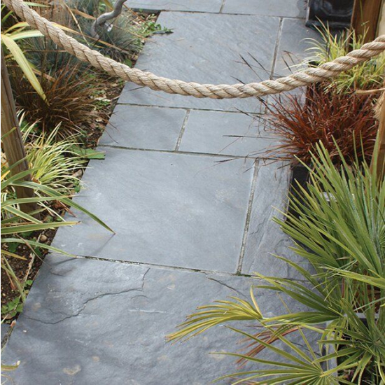 Global Stone Slate Paving Silver Green Project Pack 14.7m2