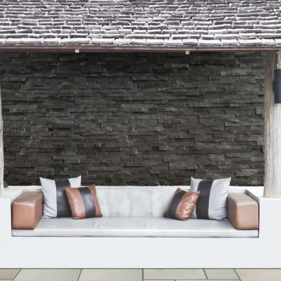 Global Stone Slate Paving Carbon Grey Project Pack 14.7m2