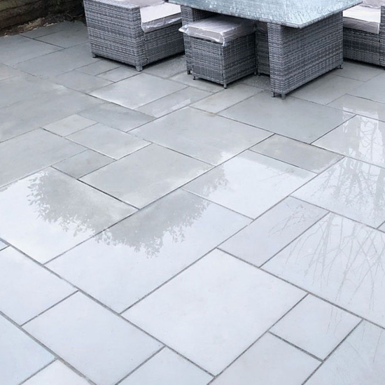 Global Stone Gardenstone Paving Pure Grey Project Pack 19.52m2