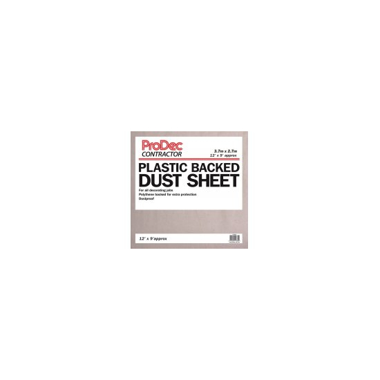 ProDec Contractor Poly Backed Cotton Twill Dust Sheet 3.6 x 2.7m
