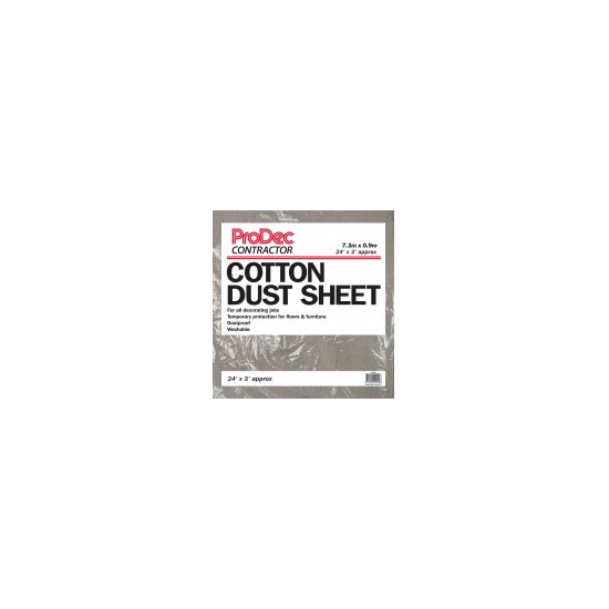 ProDec Cotton Dust Sheet 7.2x0.9m