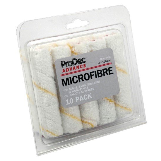 ProDec Microfibre Short Pile Mini Roller Sleeves 4'' PK 10