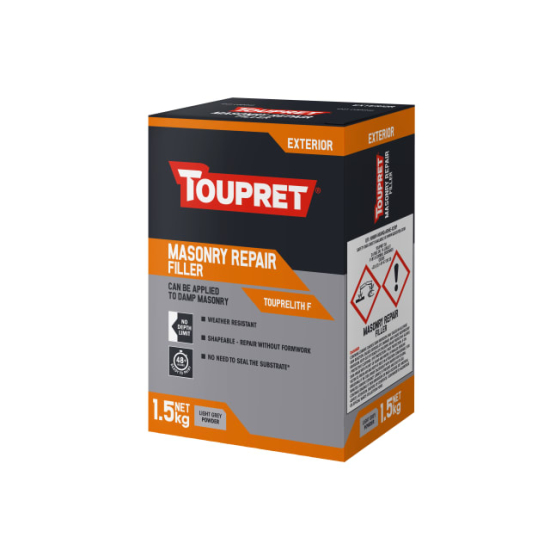 Toupret TOUTTTHR015 Touprelith F Exterior Repair Filler 1.5kg