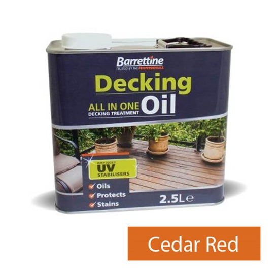 Barrettine Decking Oil Cedar Red 2.5L