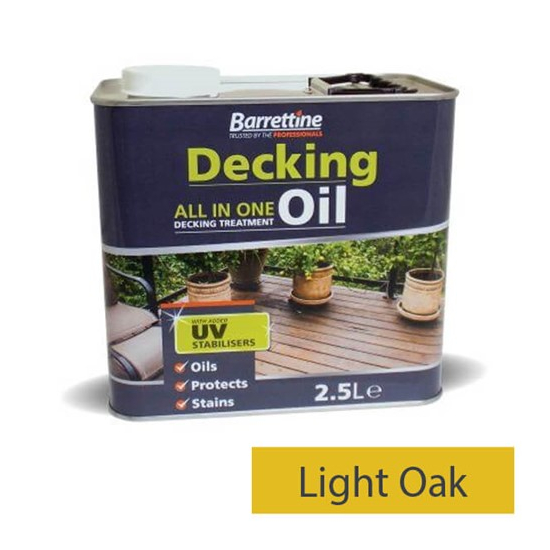 Barrettine Decking Oil Light Oak 2.5L