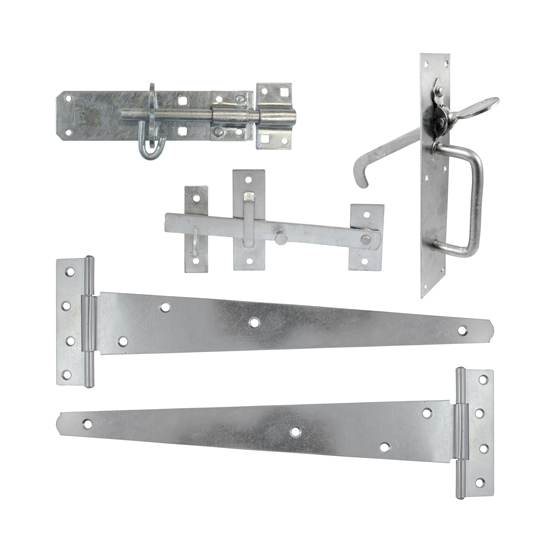 Side Gate Kit Suffolk Latch Hot Dipped Galvanised 450mm