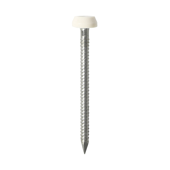 TIMCO Polymer Headed Pins White 40mm PK 250
