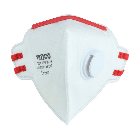 TIMCO FFP3 Fold Flat Masks with Valve PK 3