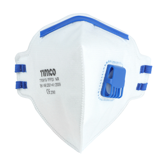TIMCO FFP2 Fold Flat Masks with Valve PK 3