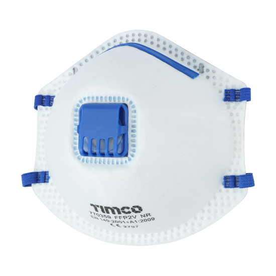 TIMCO FFP2 Moulded Masks with Valve PK 10