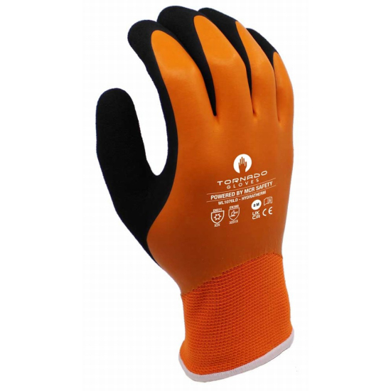 Tornado WL1076LD Htherm Polyester/Acrylic Dbl Dip Latex Glove9(L