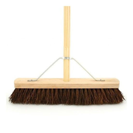 Soft Coco Broom Head With Stay & Handle 600mm
