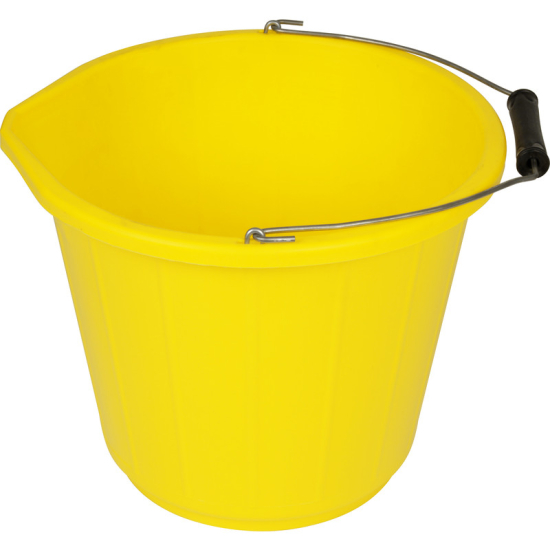 Yellow Builder's Bucket 3 Gallon