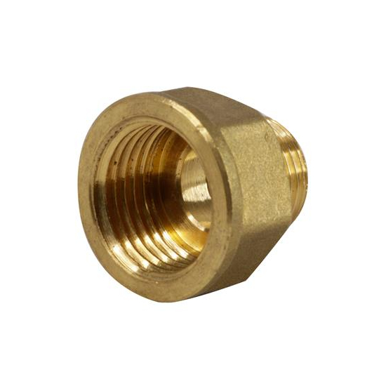 Brass Straight Connector  3/4 x 1/2