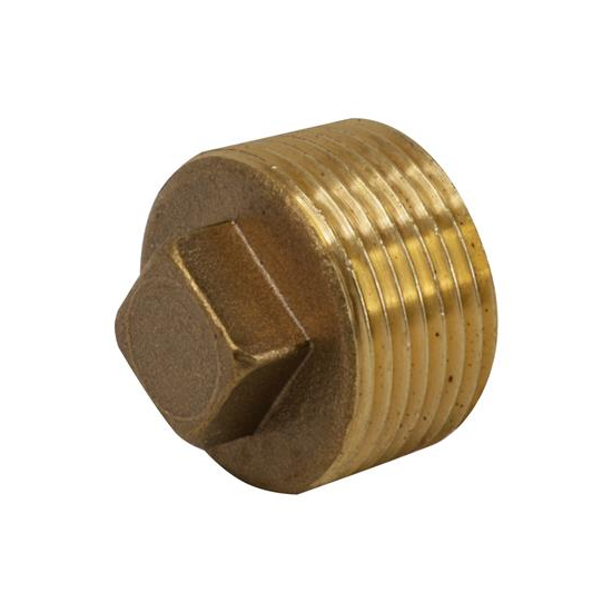 Brass Square Head Plug 3/4''