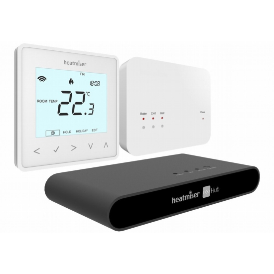 Heatmiser Wireless Smart Thermostat Kit neoAir Kit V2 White