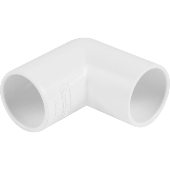 Overflow Bend 90° White 21.5mm
