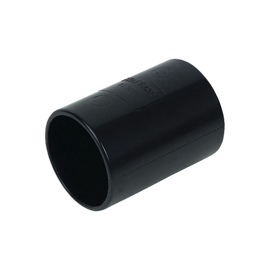 Overflow Straight Connector Black 21.5mm