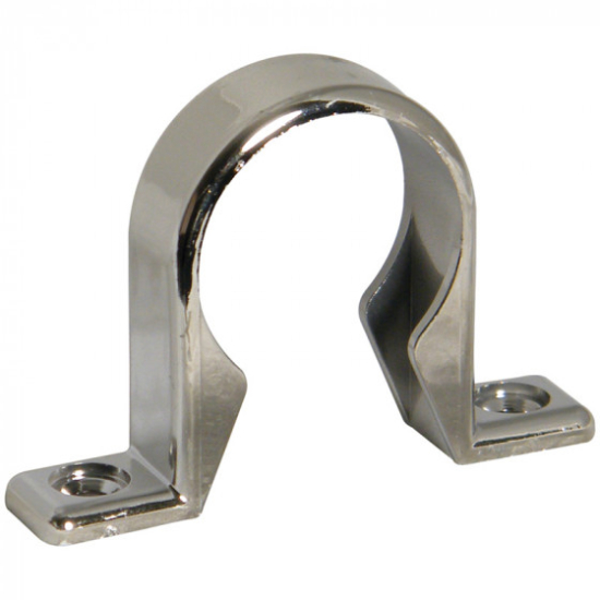 FloPlast Chrome Style Compression Pipe Clip 40mm