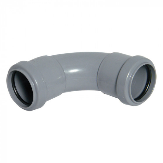 FloPlast PushFit Waste Bend 92.5° (87.5°) Grey 50mm