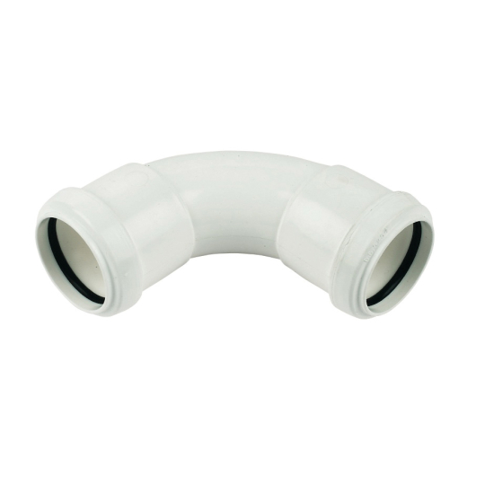FloPlast PushFit Waste Bend 92.6° (87.5°) White 40mm