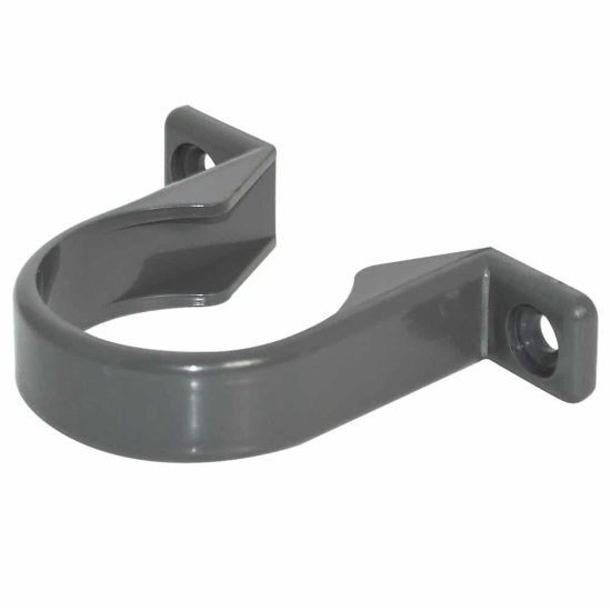 FloPlast ABS Solvent Weld Pipe Clip Grey 50mm