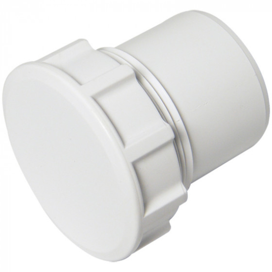 FloPlast ABS  Solvent Weld Access Plug White 50mm