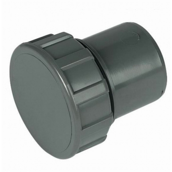 FloPlast ABS  Solvent Weld Access Plug Grey 50mm