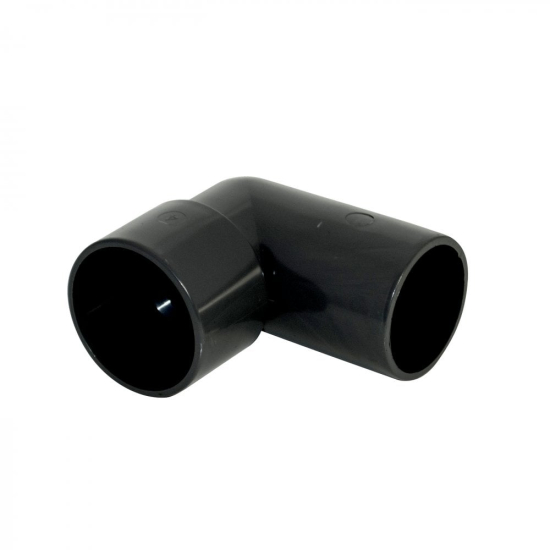 FloPlast ABS  Solvent Weld Conversion Bend 90° Black 40mm