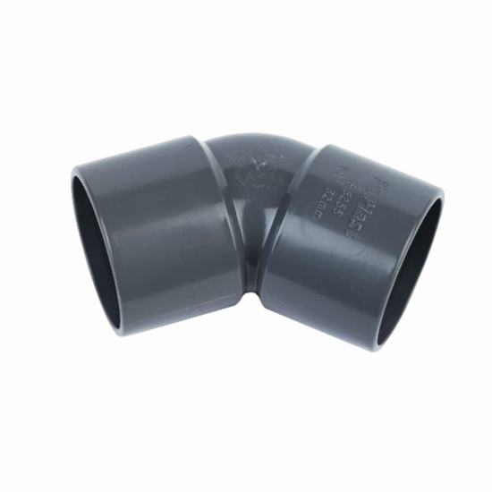 FloPlast ABS Solvent Weld Bend 135° (45°) Grey 50mm