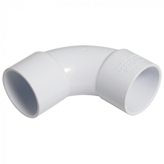 FloPlast ABS Solvent Weld Bend 92.5° (87.5°) White 50mm