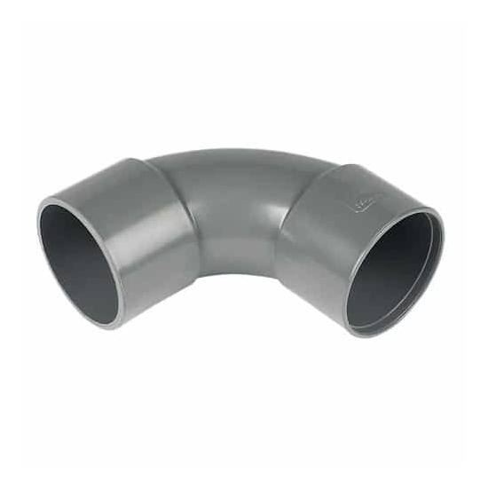 FloPlast ABS Solvent Weld Bend 92.5° (87.5°) Grey 50mm