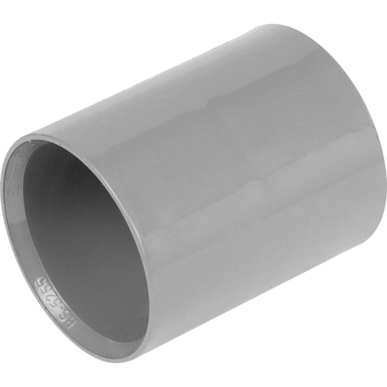 FloPlast ABS Solvent Weld Straight Coupling Grey 50mm