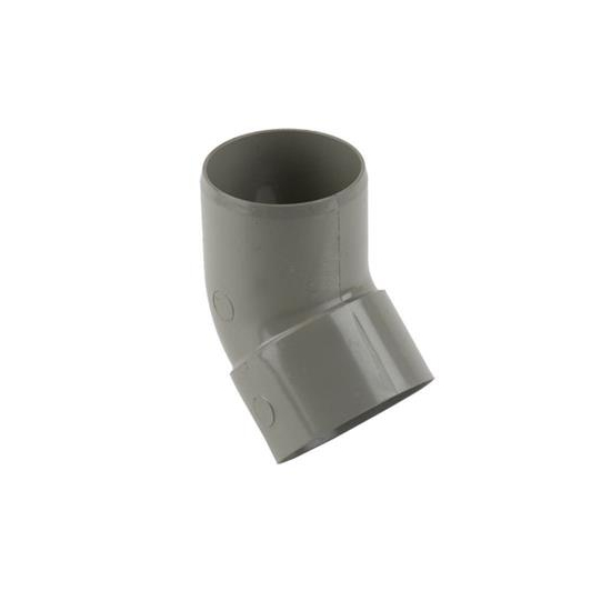 Solvent Waste Single Socket Bend 135° Grey 50mm