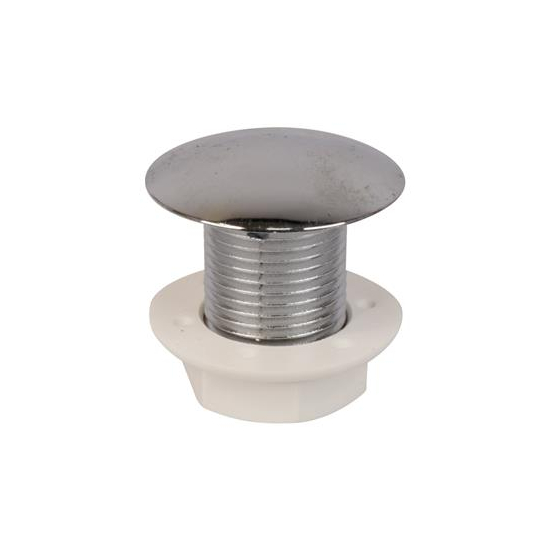 Cistern Hole Stopper Chrome Plated Plastic 1/2"