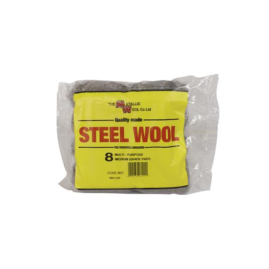 Steel Wool 18g Pads PK 8
