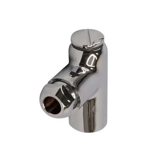 Chrome Plated Restrictor Elbow 8mm x 4''