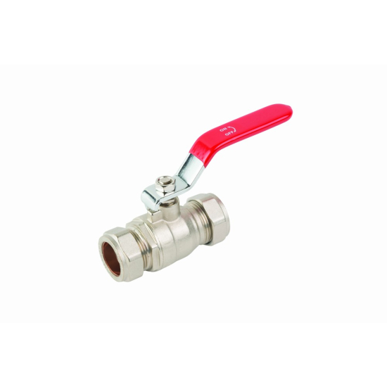 Lever Ball valves - Red Handled 42mm