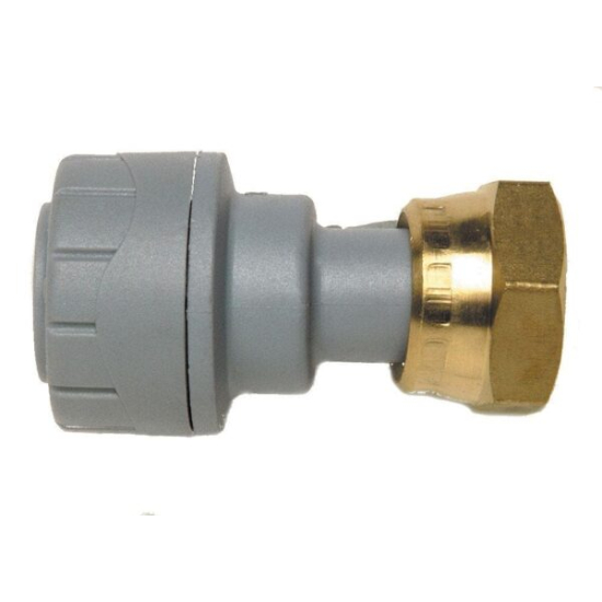 Polypipe PolyPlumb Straight Tap Connector 22mm x 3/4"