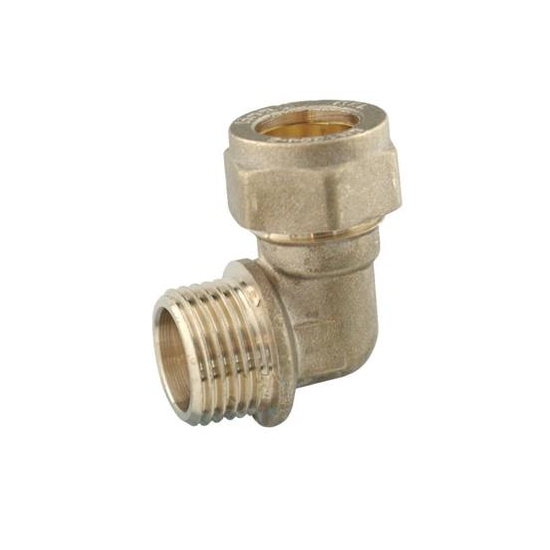Compresion Elbow Adaptor Male 22mm x 1/2"