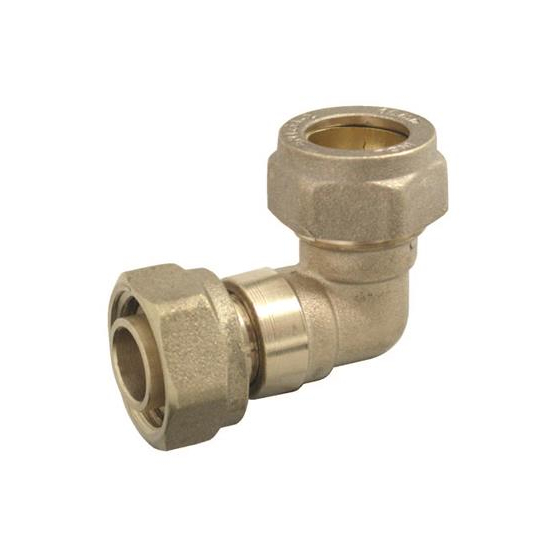 Compression Bent Tap Connector 15mm x 1/2''