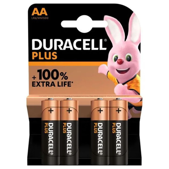 Duracell Plus Power Batteries AAA PK 4