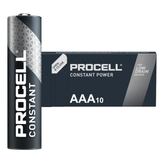 AAA PROCELL Alkaline Constant Power Industrial Batteries PK 10