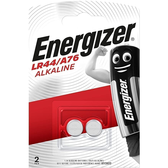 Energizer Alkaline Coin Battery LR44/A76 PK 2