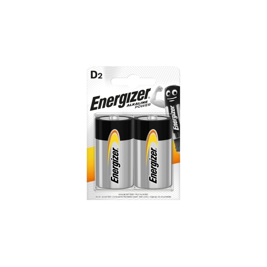 Energizer Alkaline Power Battery D E95 PK 2