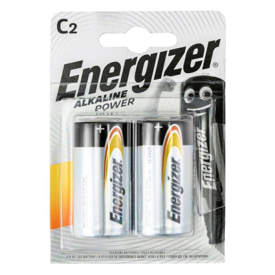 Energizer Alkaline Power Battery C E93 PK 2