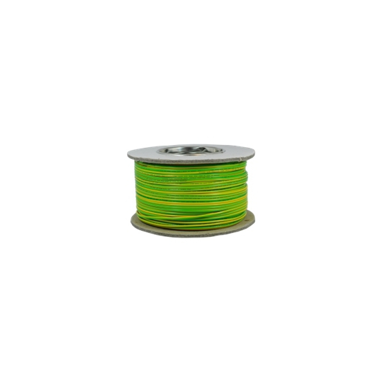 100m Green/Yellow Single Insulated Cable 6491X 6.0mm