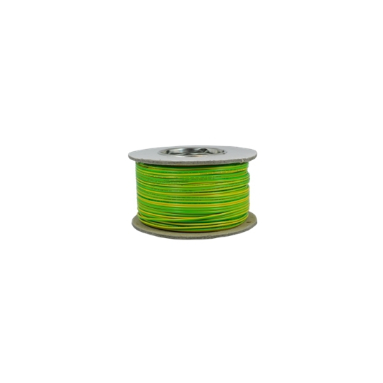 100m Green/Yellow Single Insulated Cable 6491X 4.0mm