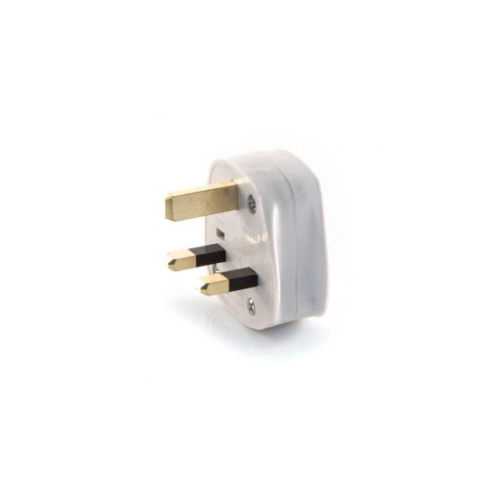 13A Plug Top with 13A Fuse White